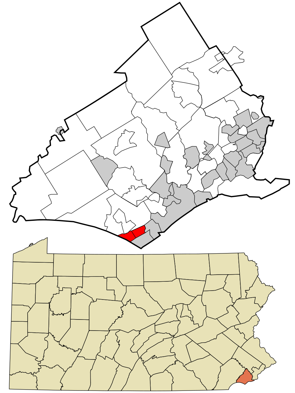 Map of Lower Chichester