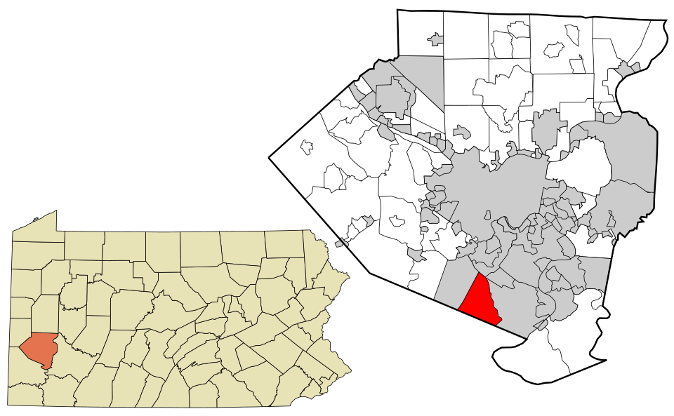 Locator map of South Park