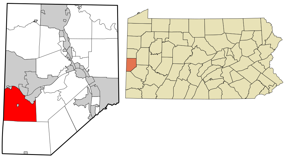 Locator map of Greene