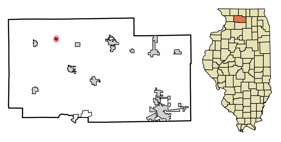 Locator map of Adeline