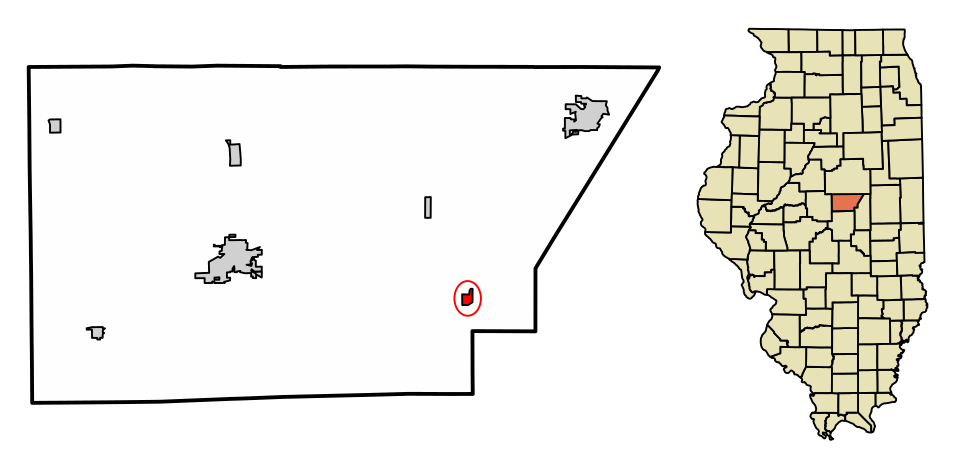 Locator map of Weldon