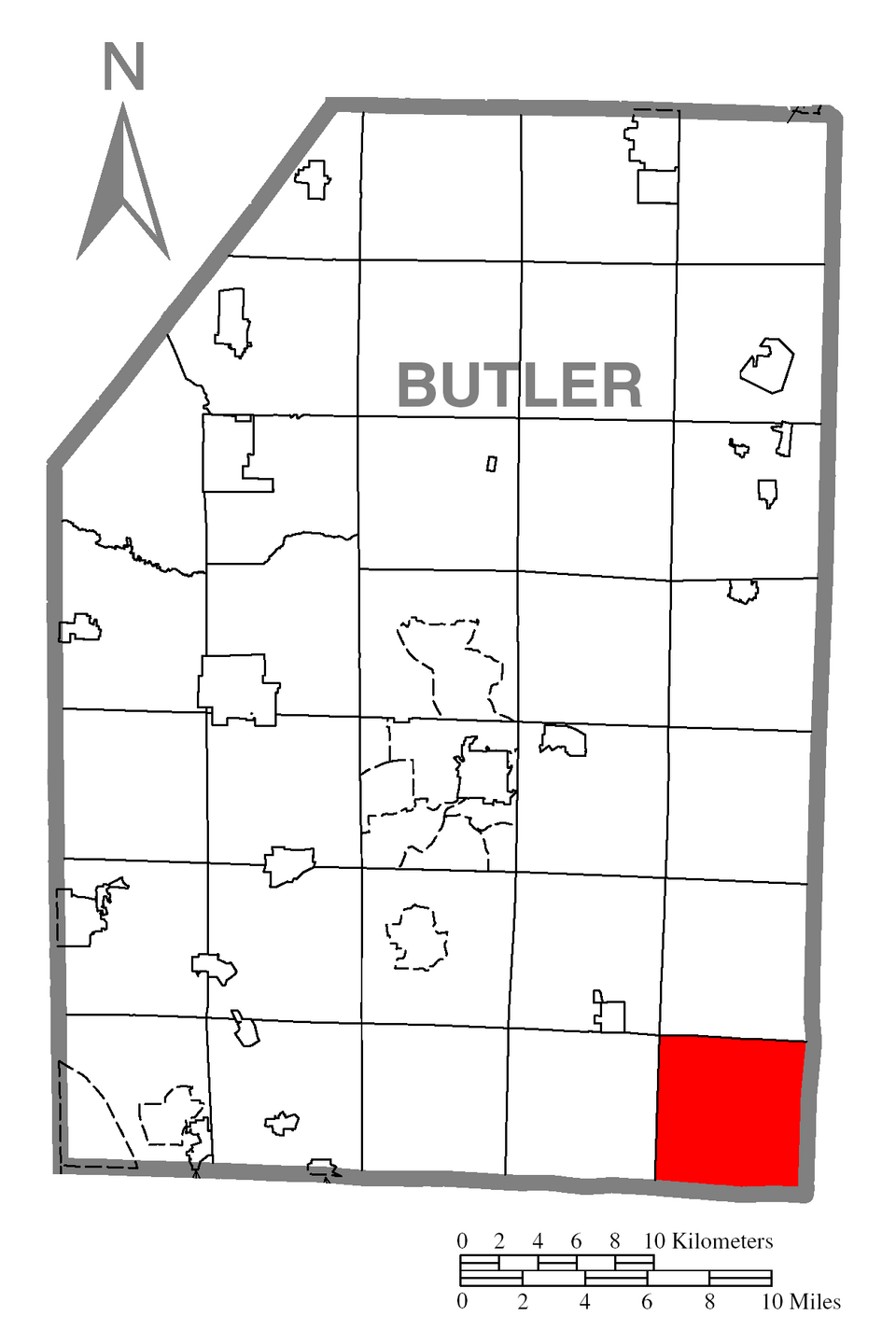 Locator map of Buffalo