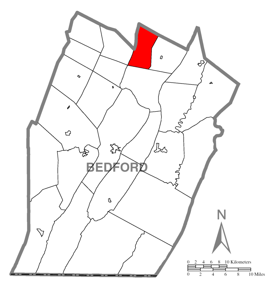 Locator map of Bloomfield