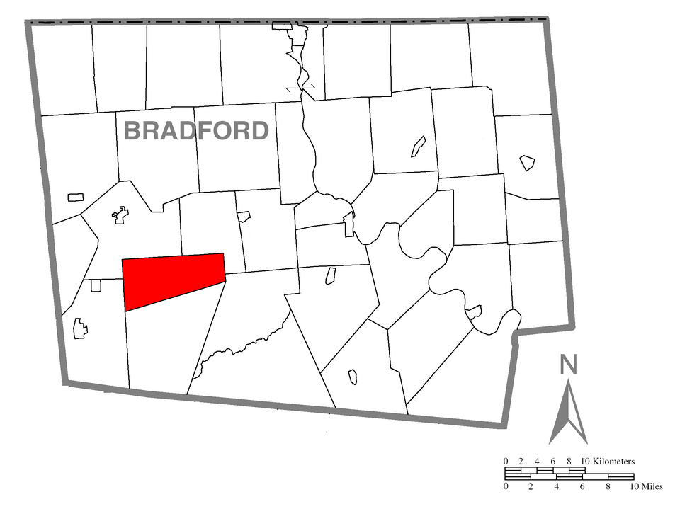 Locator map of Granville
