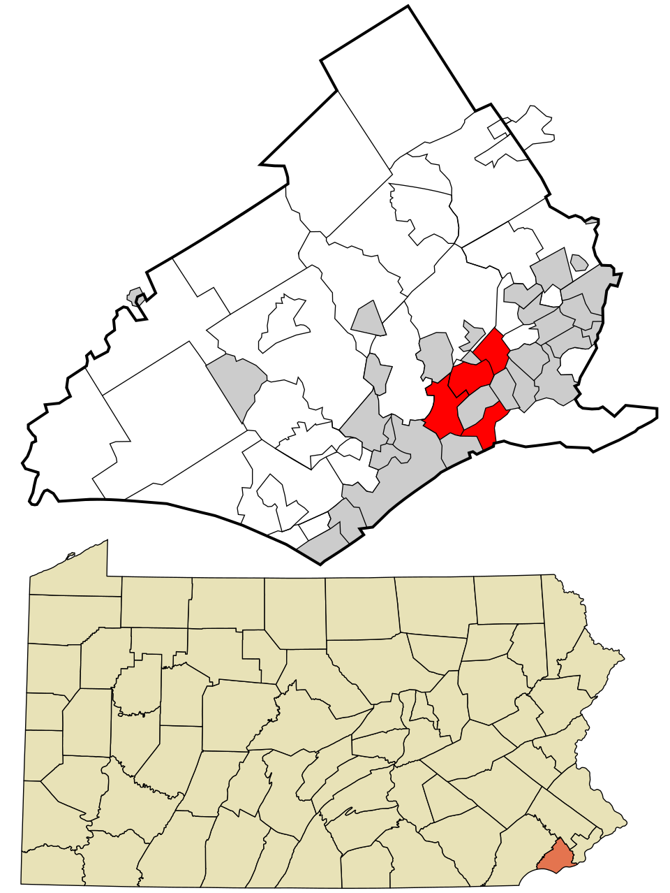 Locator map of Ridley