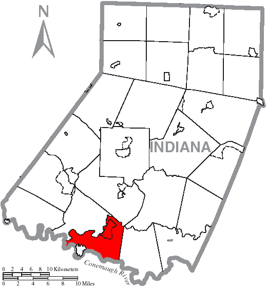 Locator map of Burrell