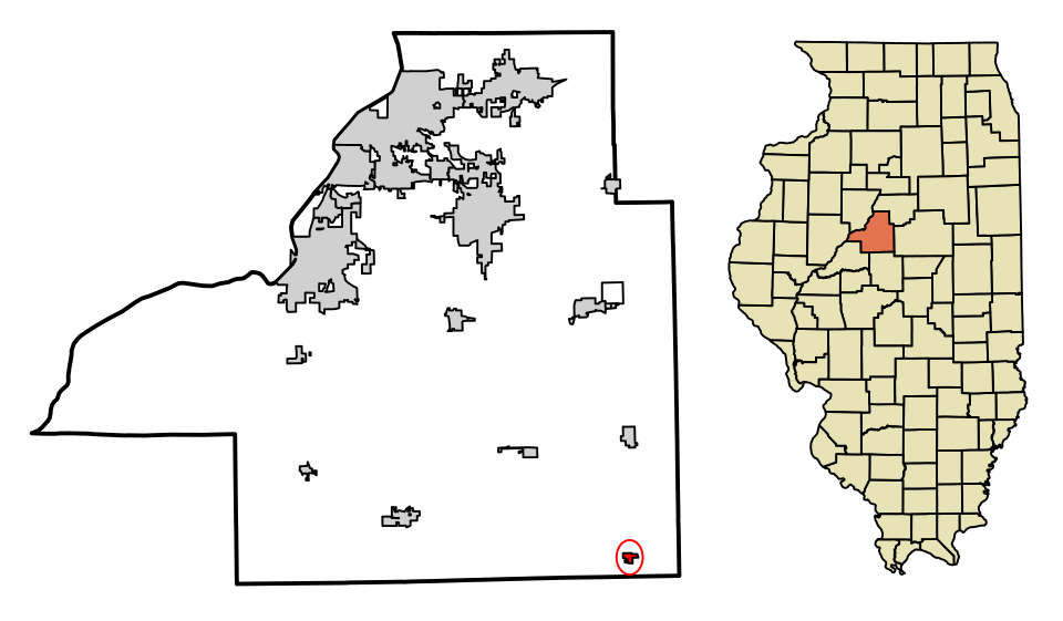 Locator map of Armington
