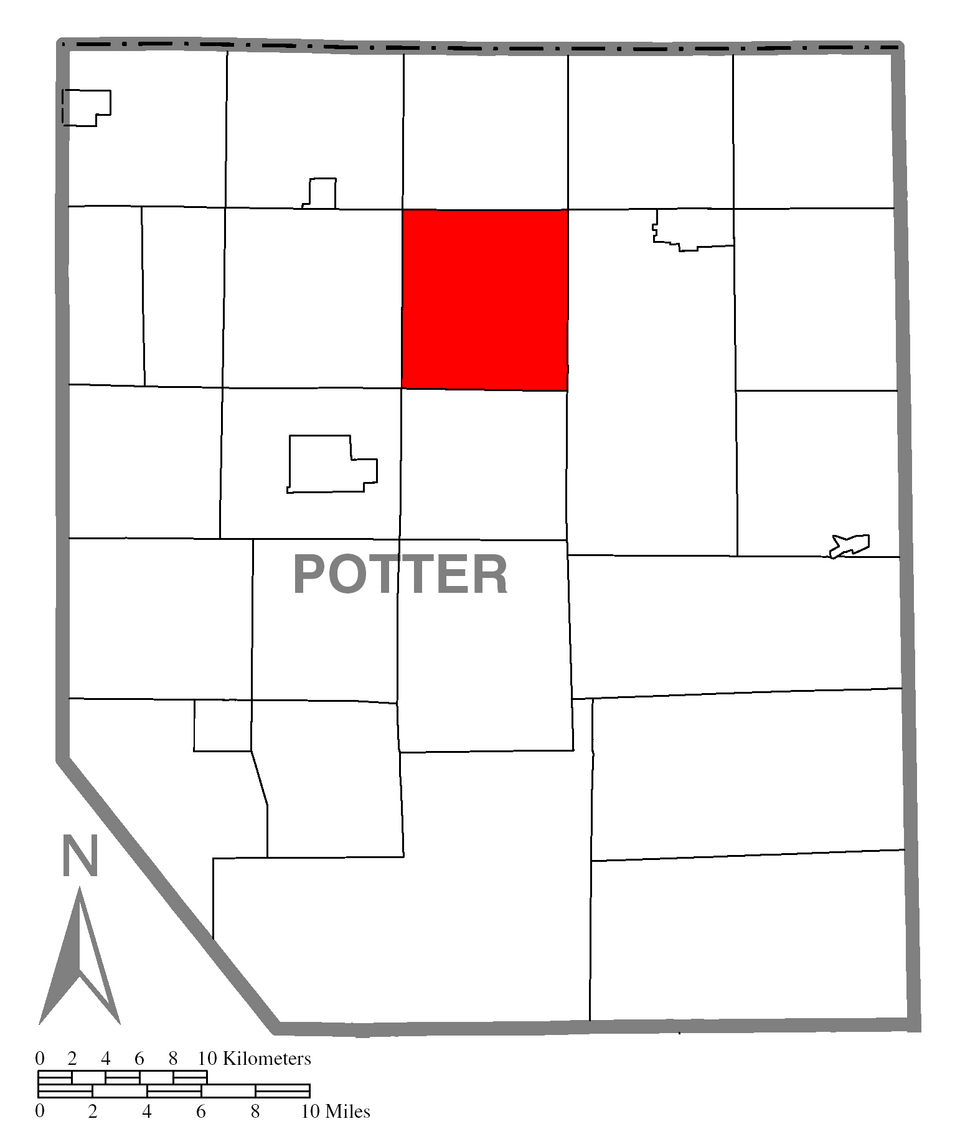 Locator map of Allegany