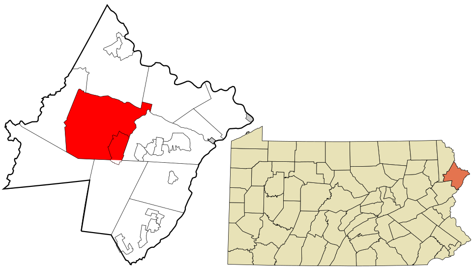 Locator map of Blooming Grove