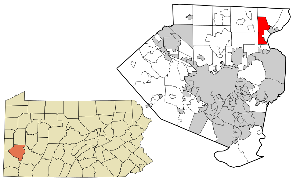 Locator map of Frazer