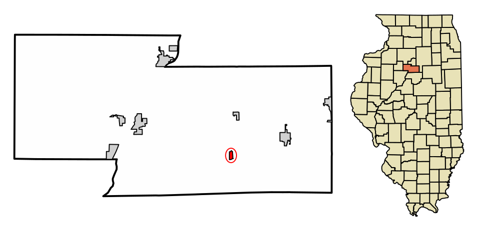 Locator map of La Rose