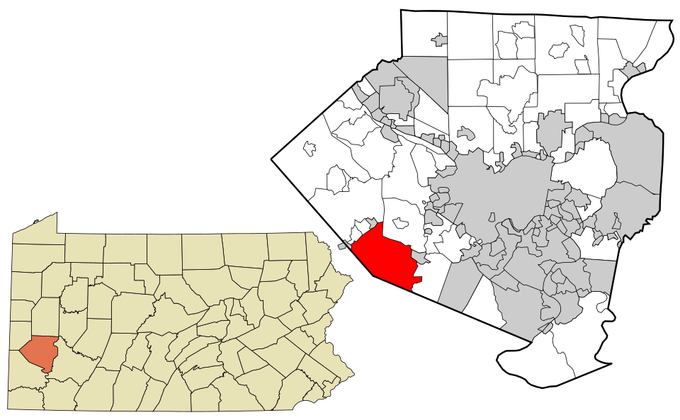 Locator map of South Fayette
