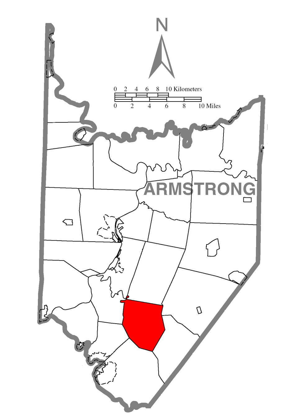 Locator map of Burrell