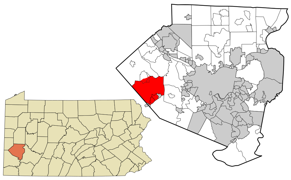 Locator map of North Fayette
