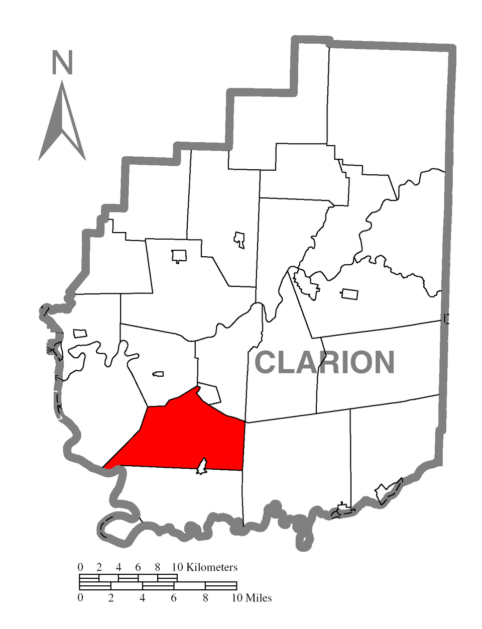 Locator map of Toby