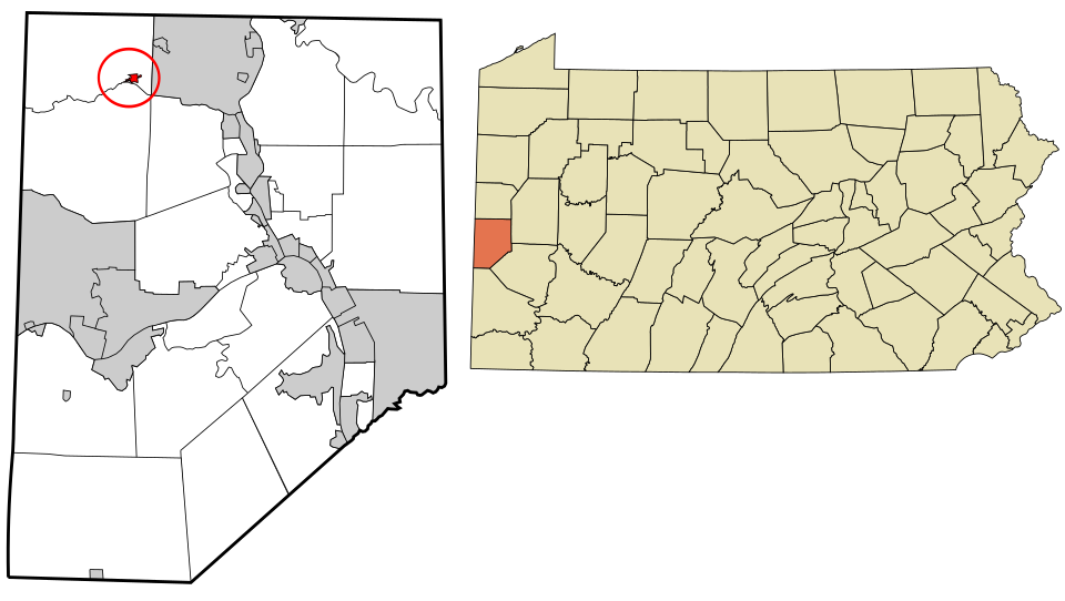 Locator map of Darlington