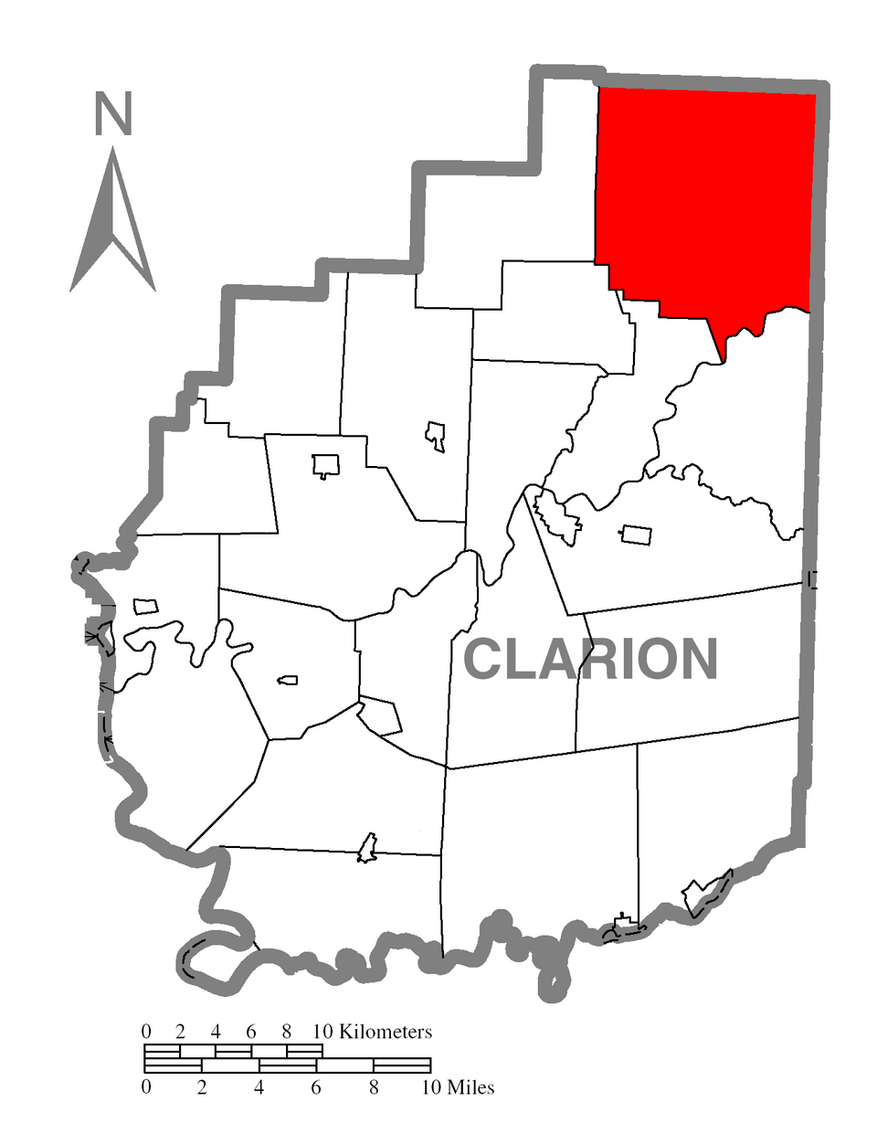 Locator map of Farmington