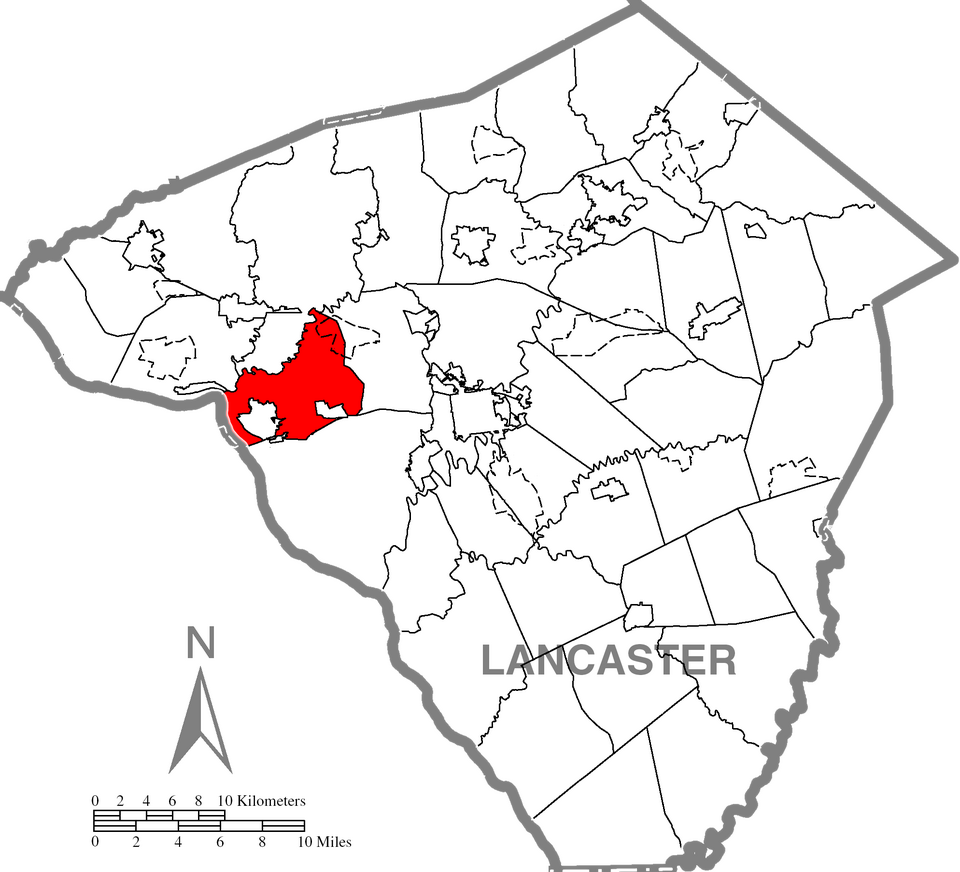 Locator map of West Hempfield