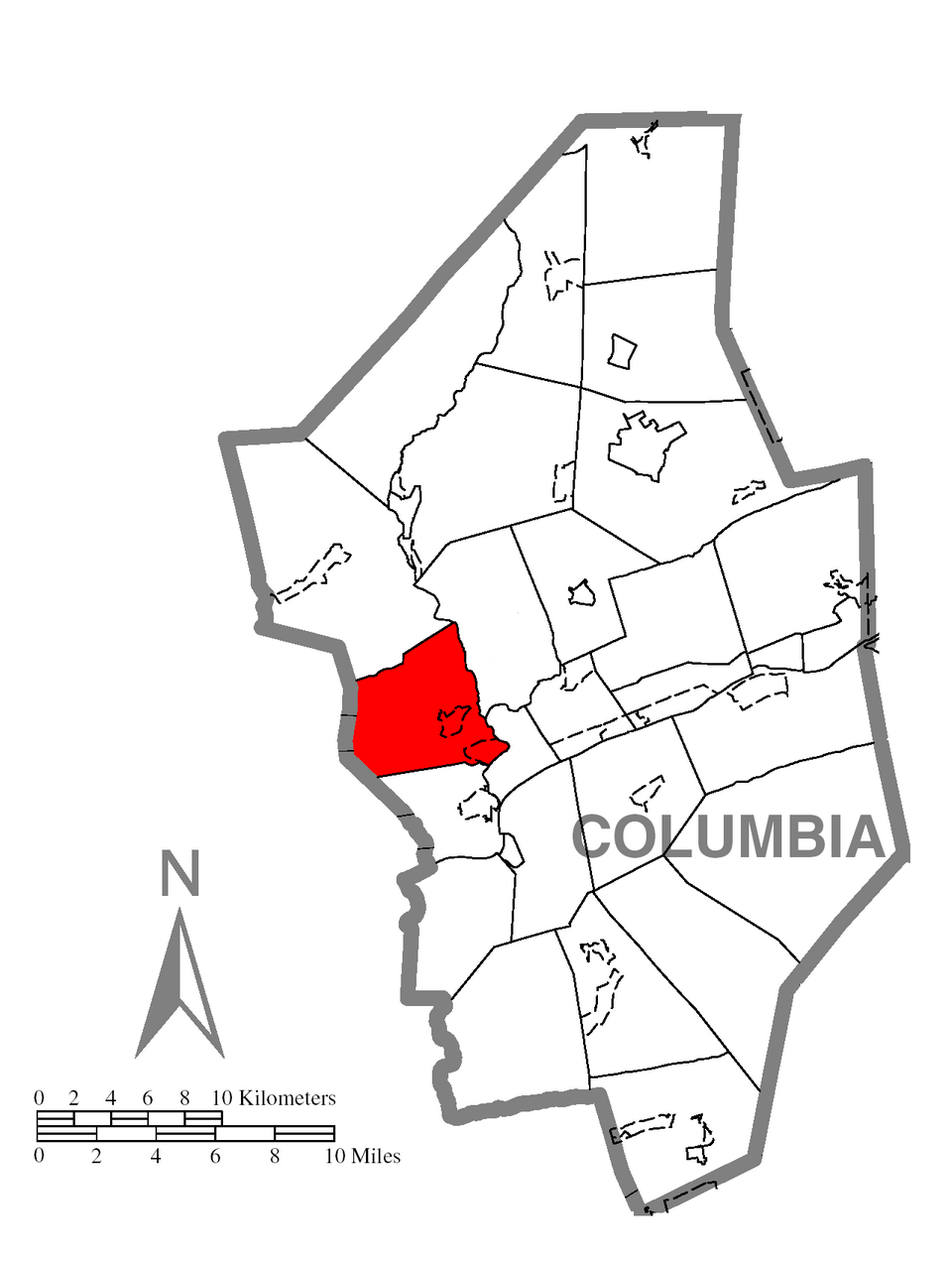 Locator map of Hemlock