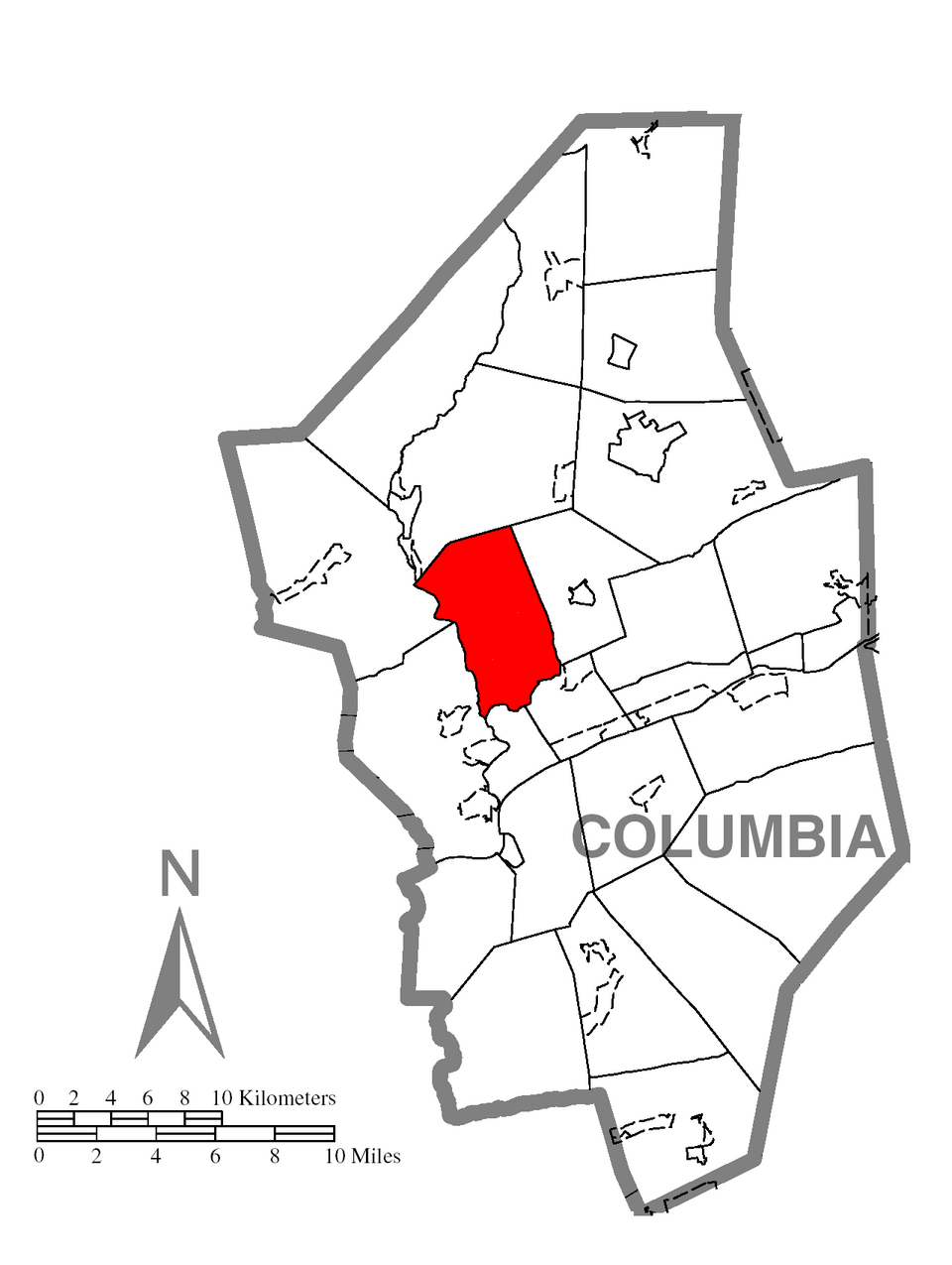 Locator map of Mount Pleasant