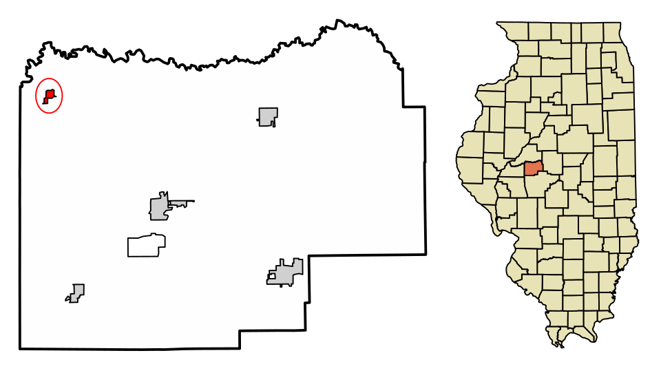 Locator map of Oakford