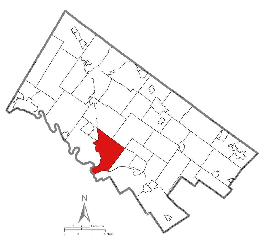 Locator map of Lower Providence