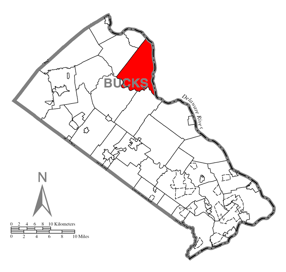 Locator map of Tinicum