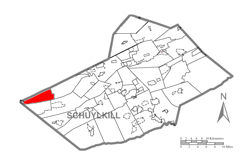 Locator map of Upper Mahantongo