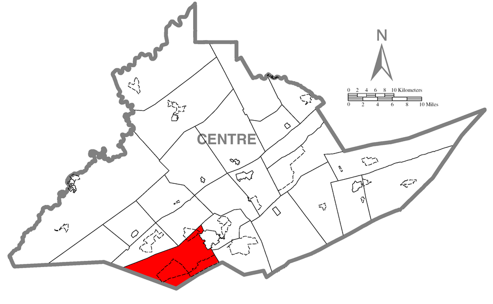 Locator map of Ferguson