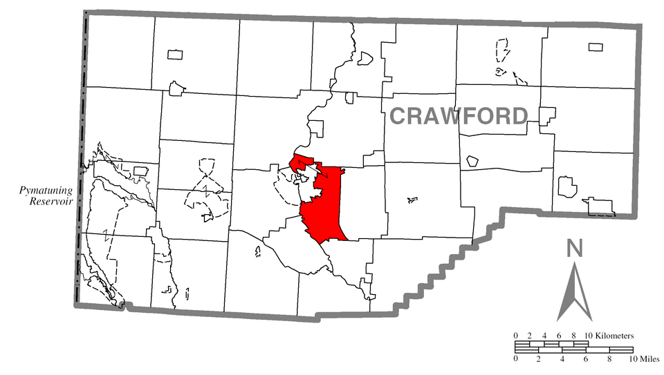 Locator map of West Mead
