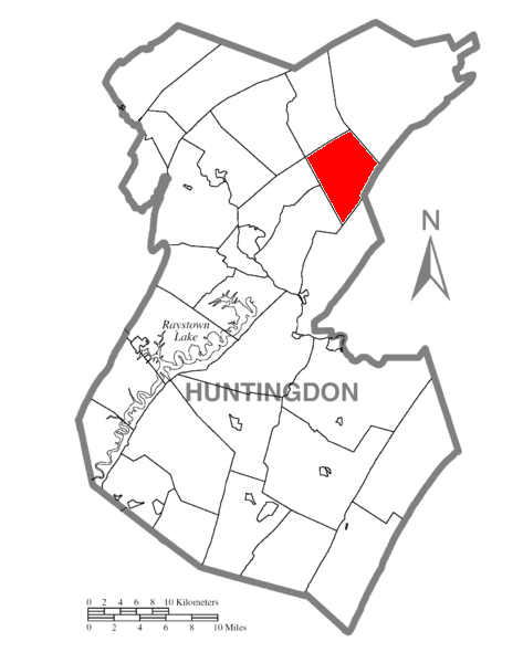 Locator map of Miller
