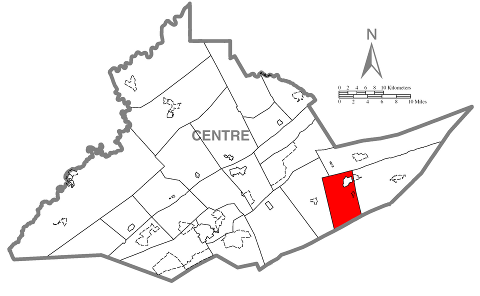 Locator map of Penn