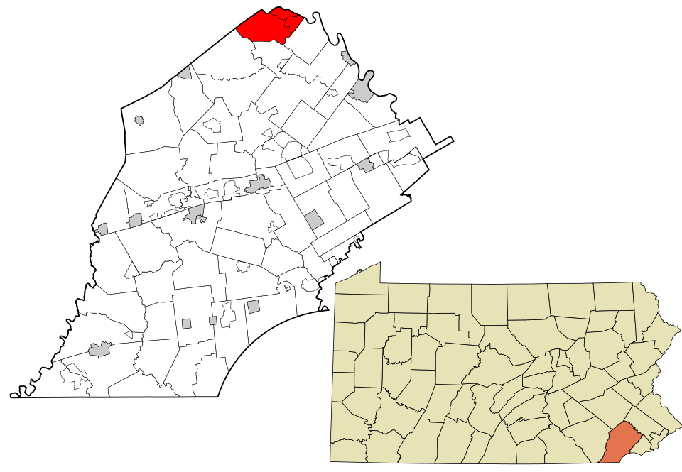Locator map of North Coventry
