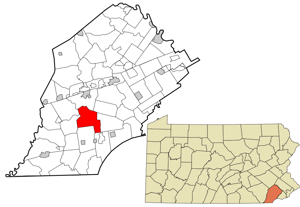 Locator map of West Marlborough