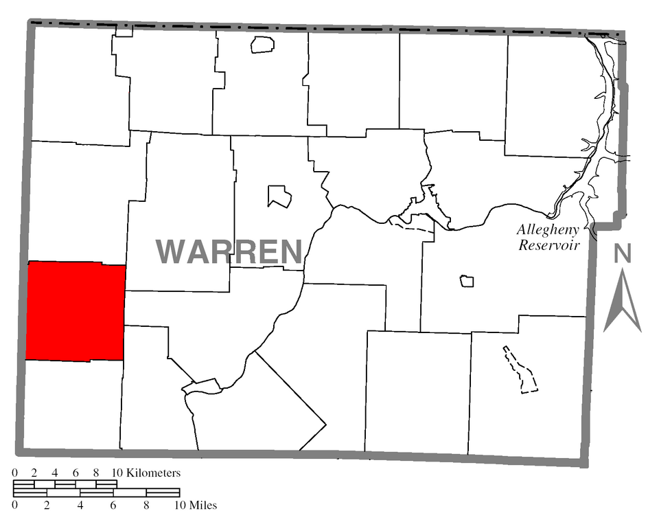Locator map of Eldred