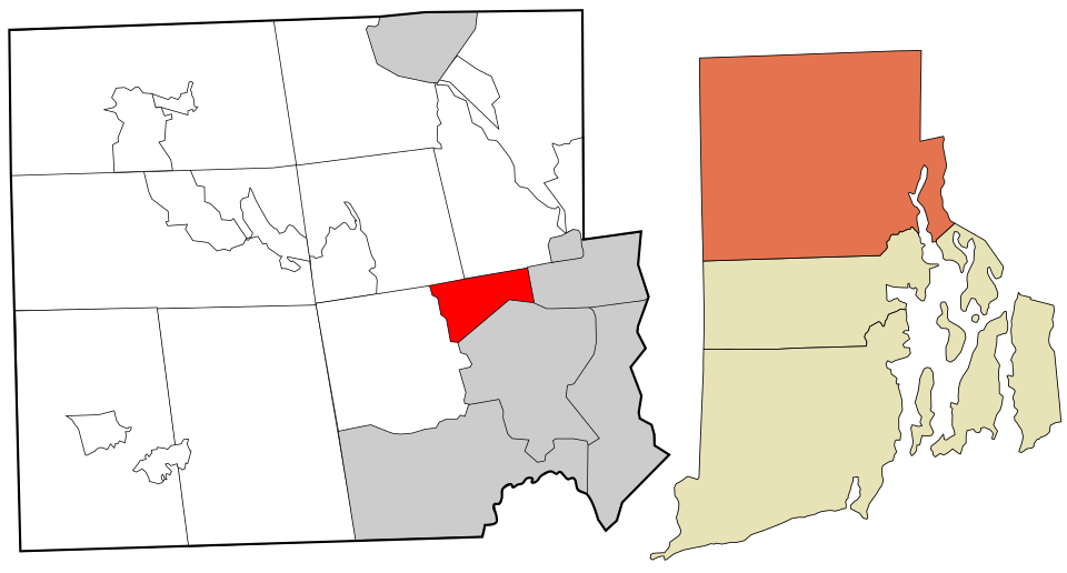 Locator map of North Providence