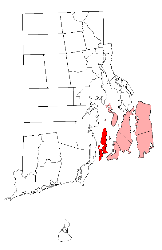 Locator map of Jamestown