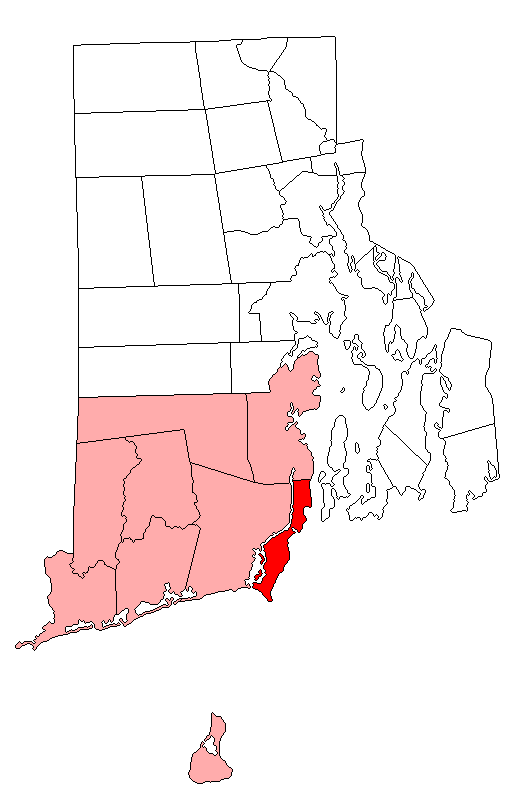 Locator map of Narragansett
