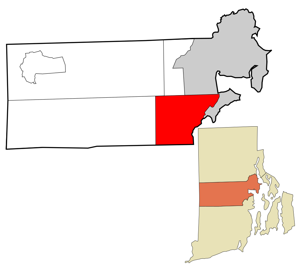 Locator map of East Greenwich