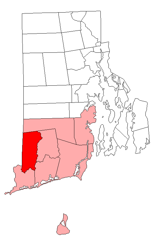 Locator map of Hopkinton