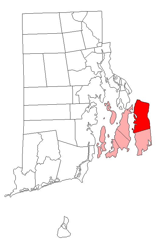 Locator map of Tiverton