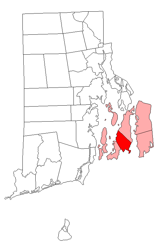 Locator map of Middletown