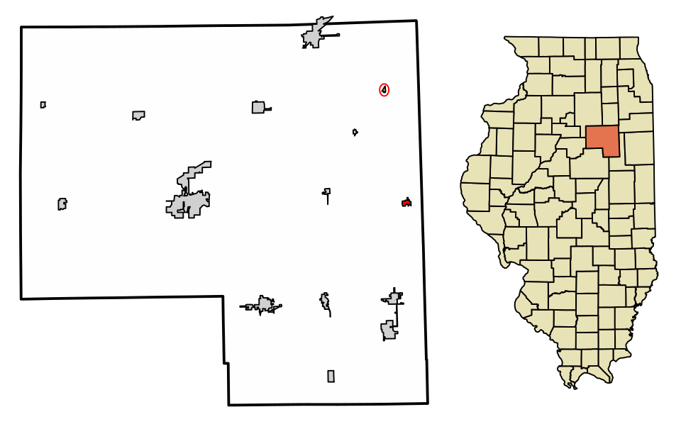 Locator map of Cullom