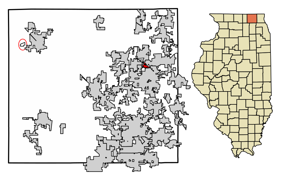 Locator map of McCullom Lake
