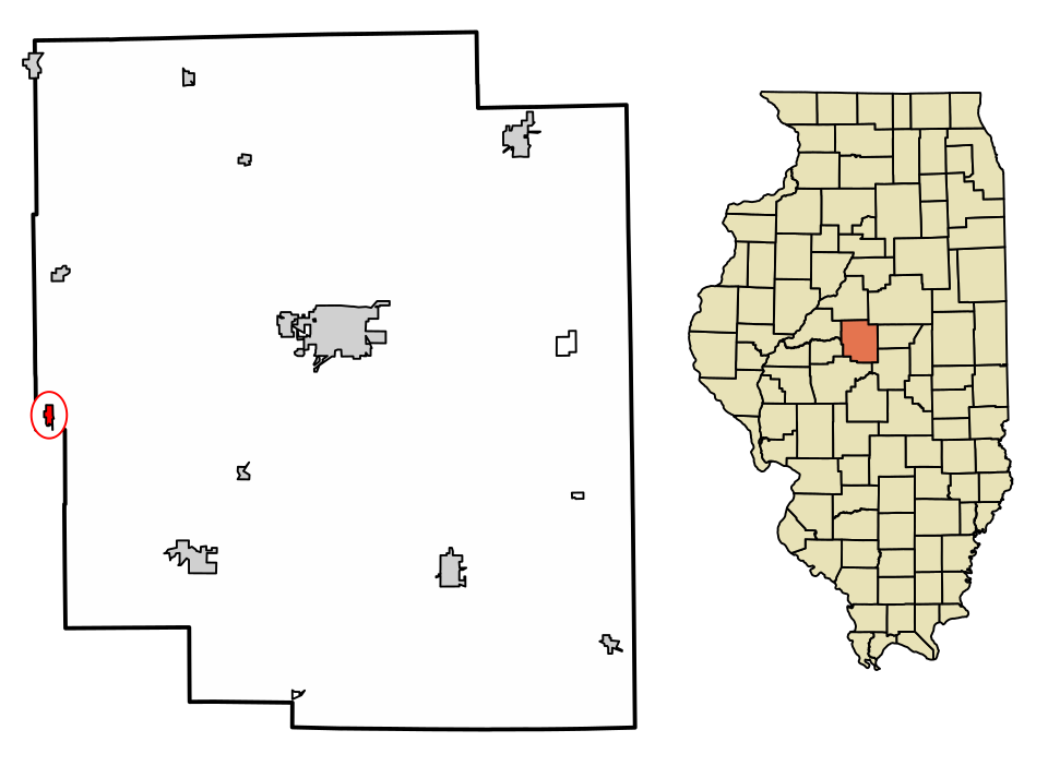 Locator map of Middletown