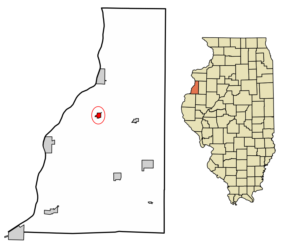 Locator map of Gladstone