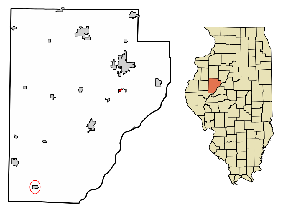 Locator map of St. David