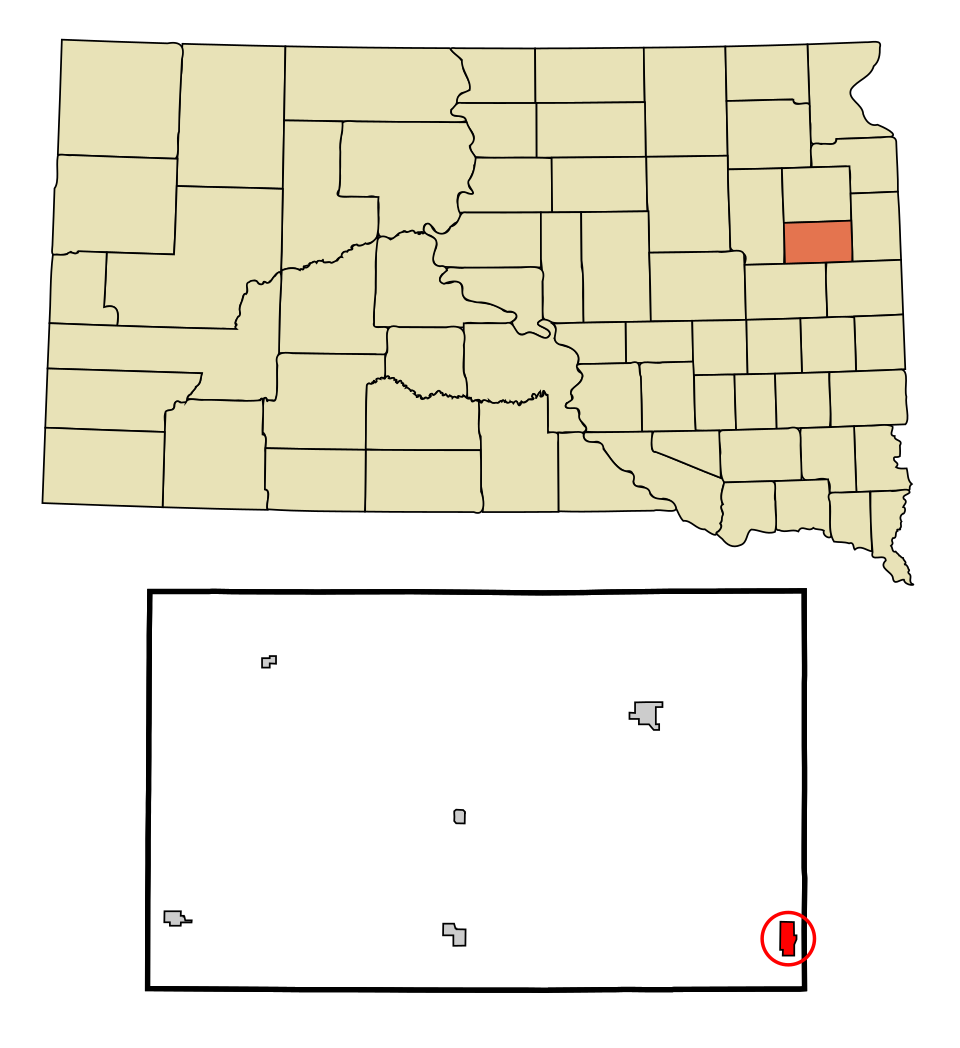 Locator map of Estelline