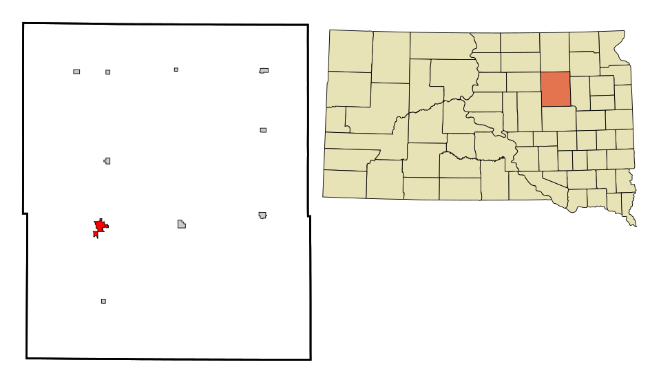 Locator map of Redfield