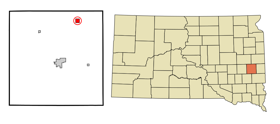 Locator map of Nunda
